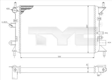 Теплообменник (TYC: 710-0036-R)