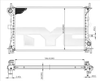 Теплообменник (TYC: 710-0052)