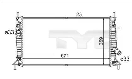 Теплообменник (TYC: 710-0056-R)