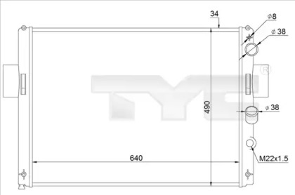 Теплообменник (TYC: 715-0003-R)