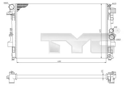 Теплообменник (TYC: 721-0011)