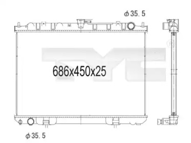 Теплообменник (TYC: 724-1008)