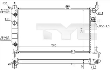 Теплообменник (TYC: 725-0002)