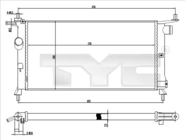 Теплообменник (TYC: 725-0020)