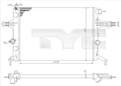 Теплообменник (TYC: 725-0021)