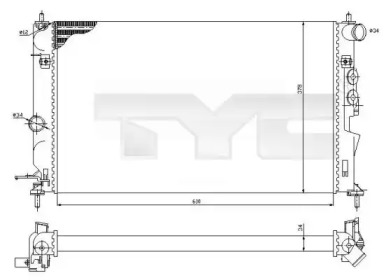 Теплообменник (TYC: 725-0027-R)