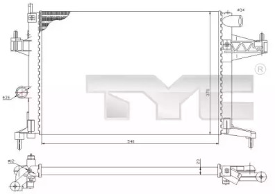 Теплообменник (TYC: 725-0033)