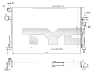 Теплообменник (TYC: 725-0034-R)