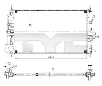 Теплообменник (TYC: 725-0037)