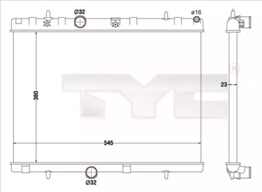 Теплообменник (TYC: 726-0019-R)