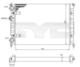 Теплообменник (TYC: 731-0004)