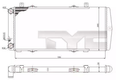 Теплообменник (TYC: 732-0002)