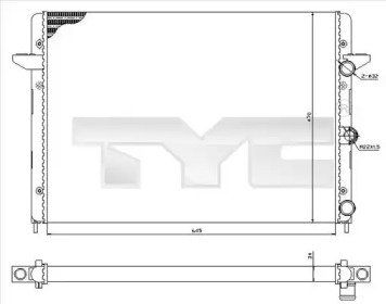 Теплообменник (TYC: 737-0005)