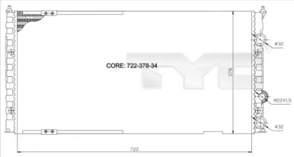 Теплообменник (TYC: 737-0011)