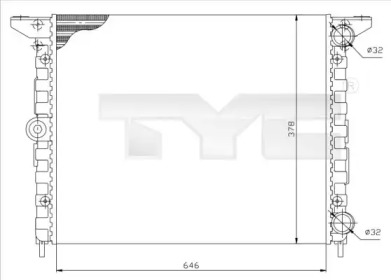 Теплообменник (TYC: 737-0015)