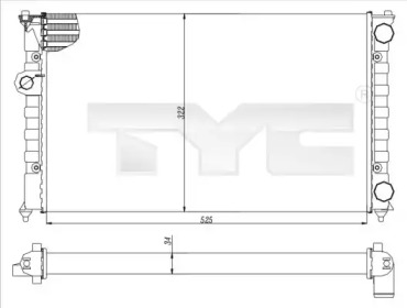 Теплообменник (TYC: 737-0016)