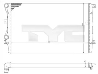 Теплообменник (TYC: 737-0017-R)