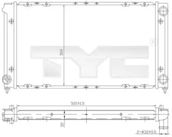 Теплообменник (TYC: 737-0019)