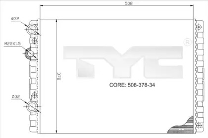 Теплообменник (TYC: 737-0024)