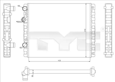 Теплообменник (TYC: 737-0040)