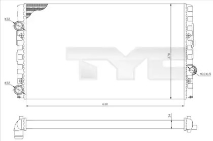 Теплообменник (TYC: 737-0051-R)