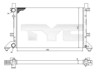 Теплообменник (TYC: 737-0056)