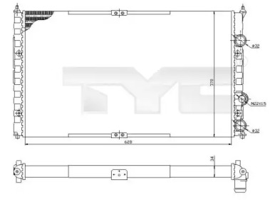 Теплообменник (TYC: 737-0057)