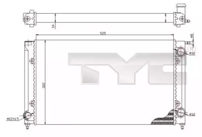 Теплообменник (TYC: 737-0058)