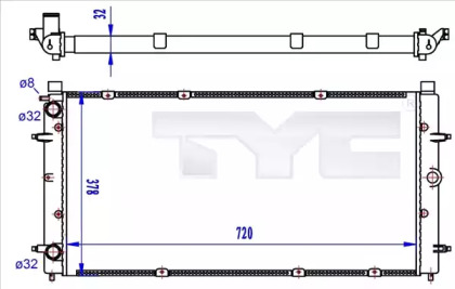 Теплообменник (TYC: 737-0059-R)