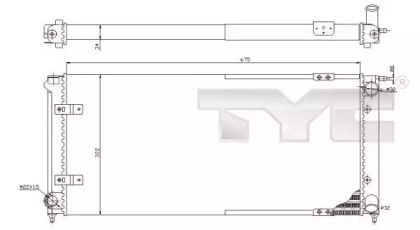 Теплообменник (TYC: 737-0059)