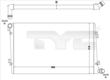 Теплообменник (TYC: 737-0063-R)