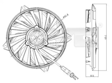 Вентилятор (TYC: 805-0005)
