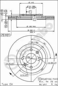 Тормозной диск (BREMBO: 09.4626.20)