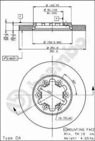 Тормозной диск (BREMBO: 09.5232.10)