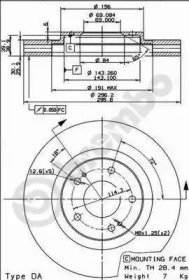 Тормозной диск (BREMBO: 09.9129.10)