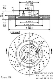 Тормозной диск (BREMBO: 09.9382.10)