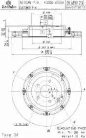 Тормозной диск (BREMBO: 09.A190.23)