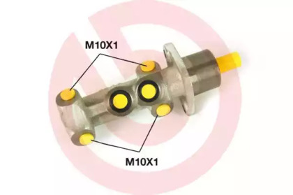 Цилиндр (BREMBO: M 23 012)