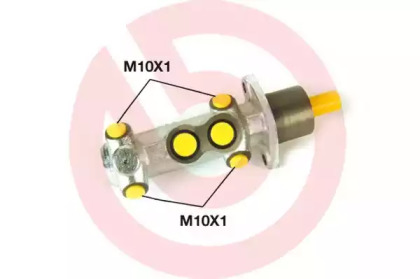 Цилиндр (BREMBO: M 23 033)