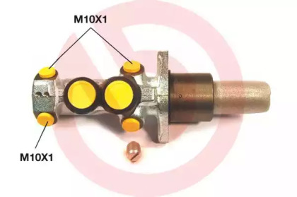 Цилиндр (BREMBO: M 61 058)