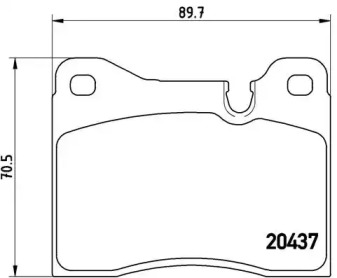 Комплект тормозных колодок (BREMBO: P 06 002)