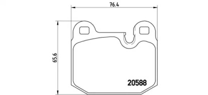 Комплект тормозных колодок (BREMBO: P 06 006)