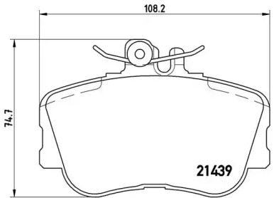 Комплект тормозных колодок (BREMBO: P 06 017)