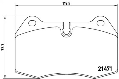 Комплект тормозных колодок (BREMBO: P 06 018)