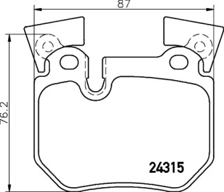 Комплект тормозных колодок (BREMBO: P 06 059)