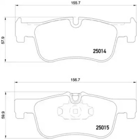 Комплект тормозных колодок (BREMBO: P 06 078)