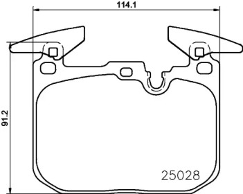 Комплект тормозных колодок (BREMBO: P 06 096)