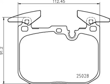 Комплект тормозных колодок (BREMBO: P 06 098)