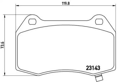 Комплект тормозных колодок (BREMBO: P 09 003)