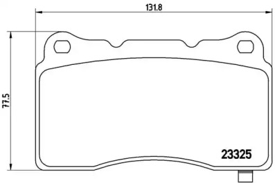 Комплект тормозных колодок (BREMBO: P 09 004)